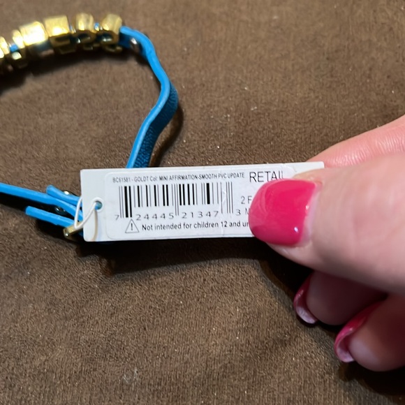 NWT BCBGenerationLadies’ Blue “FEARLESS” Bracelet - Picture 5 of 9